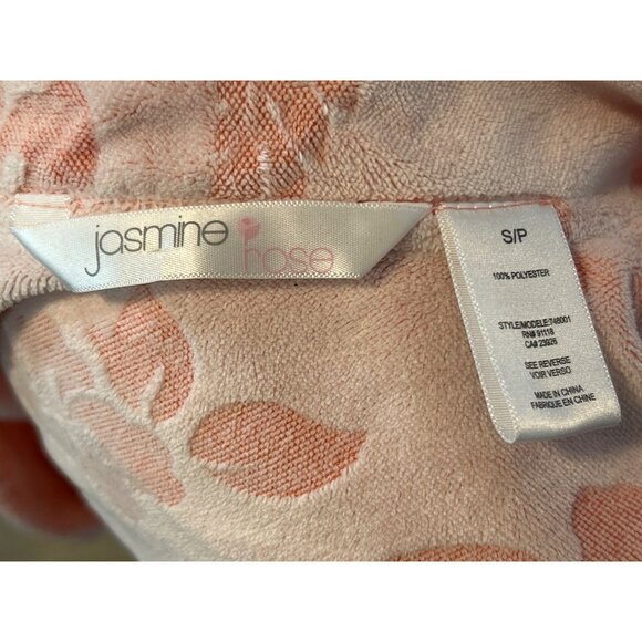 JASMINE ROSE Robe Womens S floral Tie Front‎  Embroidered  Retro Nightwear - Picture 4 of 7